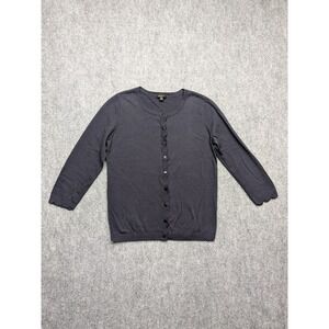 Talbots‎ Women's Small NAVY Cardigan Sweater Button Front Capsule Career Work
